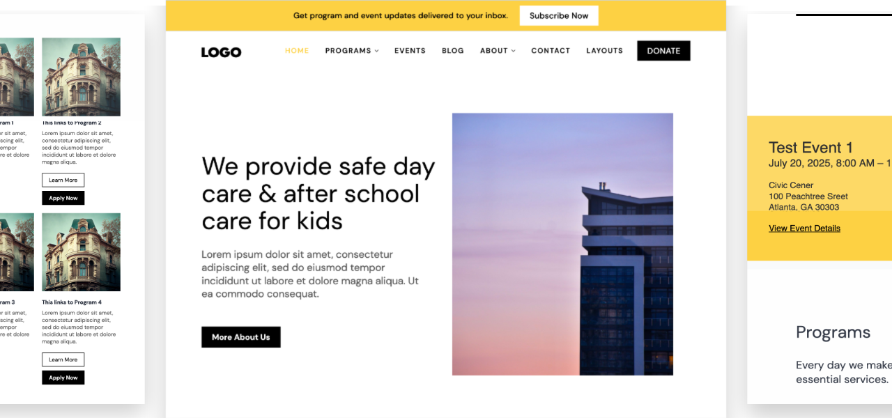 Anya Nonprofit Website Template