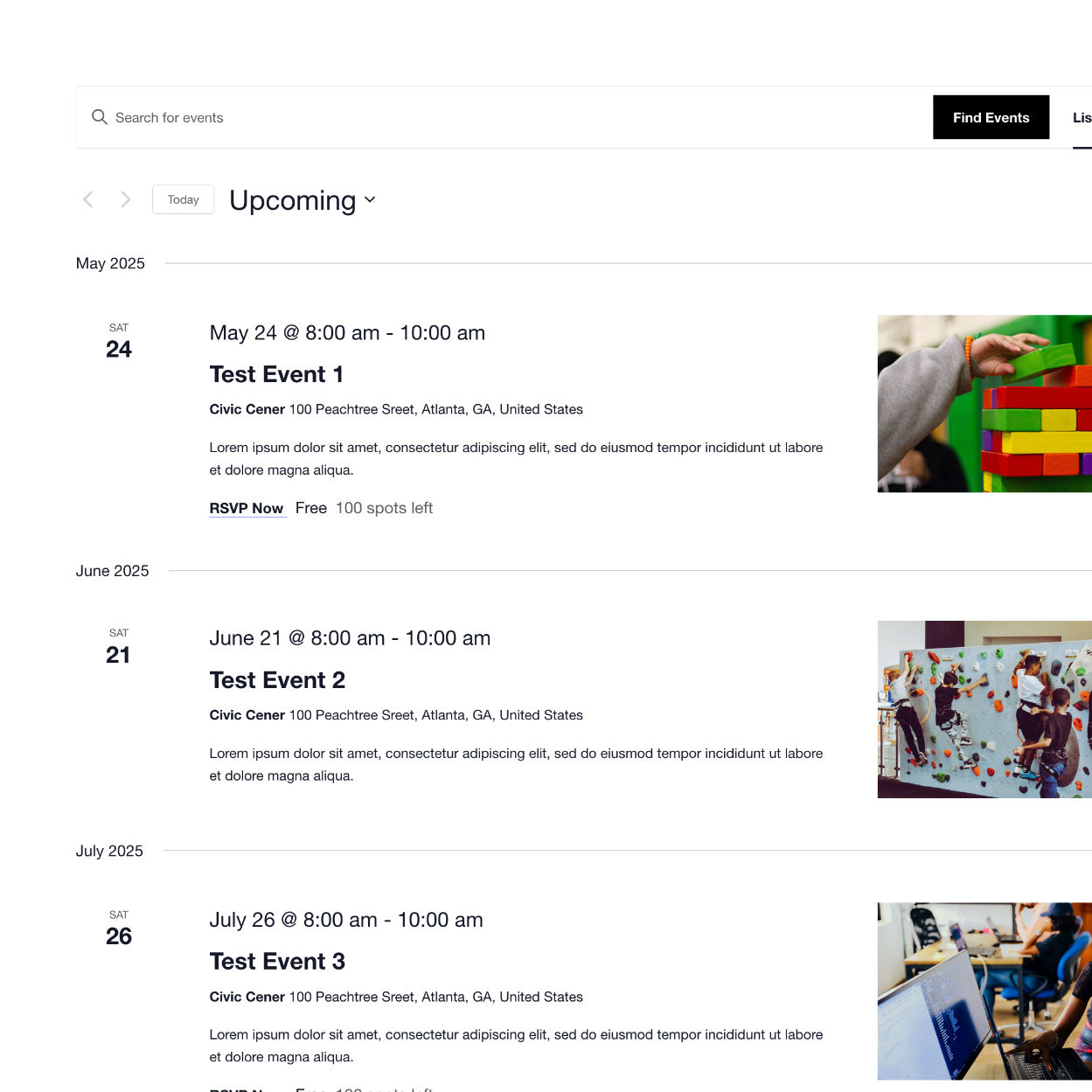 Events & Event Registration | Flawless Templates