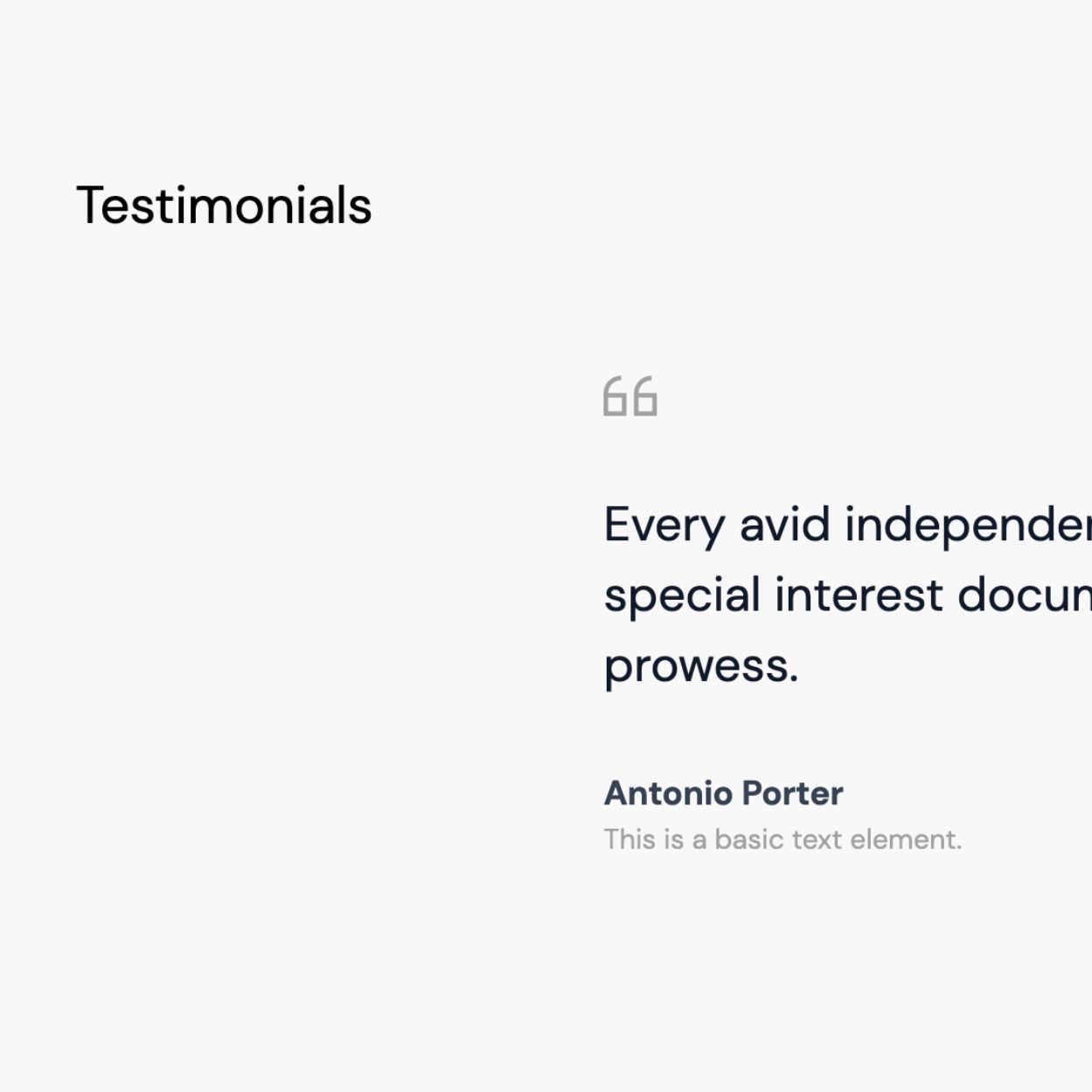 Testimonials Slider | Flawless Templates